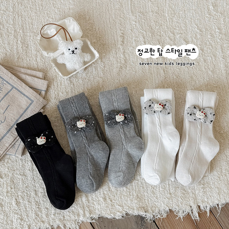 2025春秋季新款裤子女童打底裤精梳棉儿童连裤袜女孩蝴蝶结连裤袜,童装/婴儿装/亲子装,裤子,淘宝优惠券,粉丝福利购,淘宝优惠卷