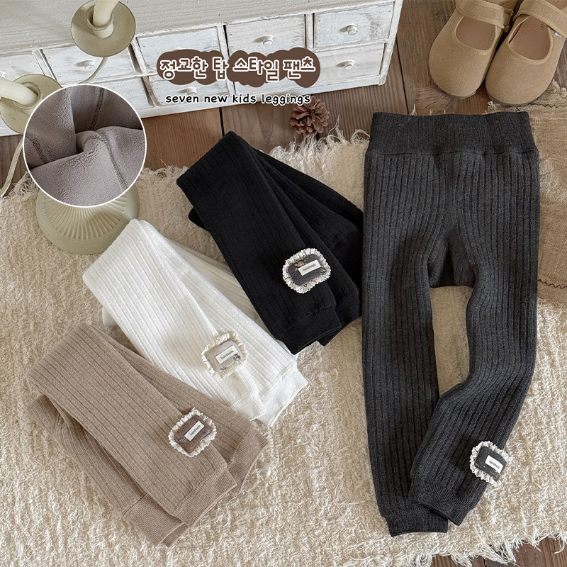 女童打底裤秋冬纯棉加厚