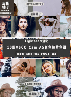 仿VSCO A5彩色胶片Lightroom预设+手机版LR预设安卓 iOS滤镜