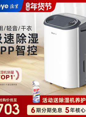 德业智能除湿机家用抽湿机轻音卧室吸湿器除湿器迷你地下室Z12A3