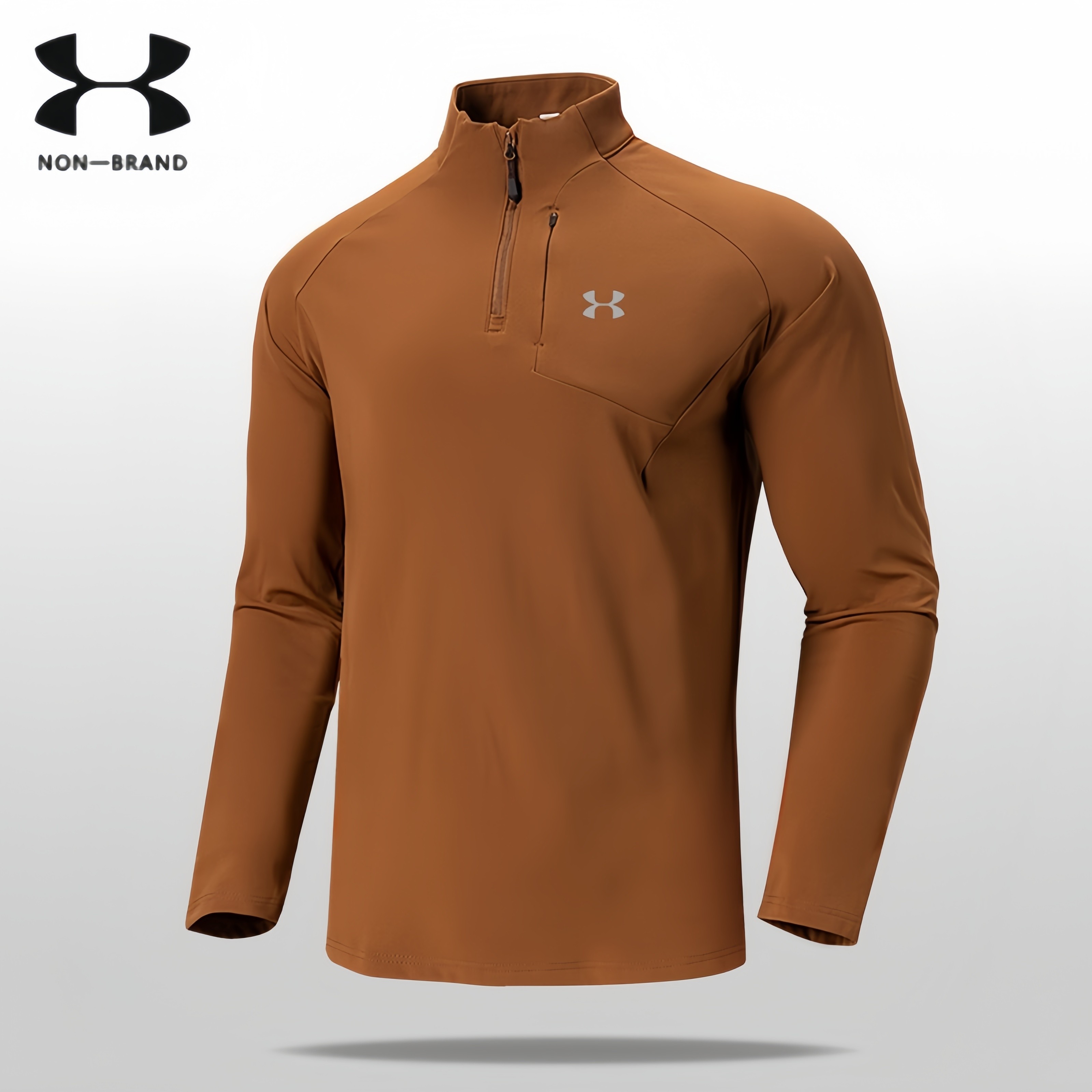 【品牌二折】【秋冬新品】拉链立领长袖卫衣男户外运动健身打底衫,男装,秀禾服,淘宝优惠券,粉丝福利购,淘宝优惠卷