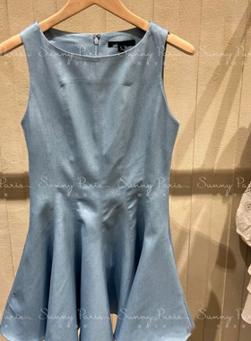 25春夏M@je法式圆领无袖高腰鱼尾裙背心短连衣裙MFPRO04085