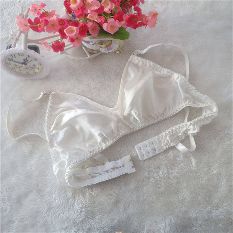 桑蚕丝无海绵薄款乳罩2件包邮