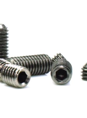 M2.5*3镀黑镍芳生12.9止付凹端机基米紧定无头内六角螺丝钉DIN916