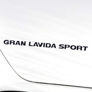 朗行运动版车身贴膜侧后车门英文字母贴 GRANLAVIDASPORT字标拉花