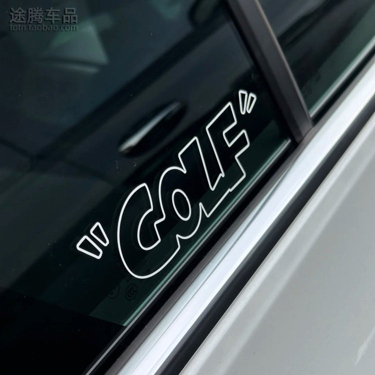 个性定制大众高尔夫golf狗夫车身侧窗三角窗车贴车尾字母装饰贴纸