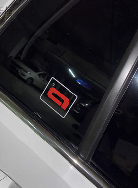 奥迪allroad个性标车贴A4L A6 A7 A8 Q2Q3 Q5l侧窗三角窗装饰贴纸