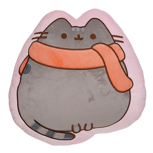 pusheen居家抱枕腰靠胖吉猫饼干猫表情猫系列毛绒枕头沙发靠垫