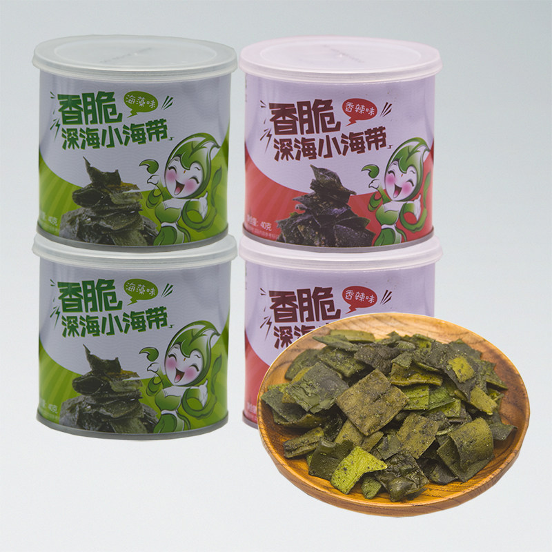 海芝宝即食海带脆片昆布脆片海藻香辣烤海苔海带海味小零食食品
