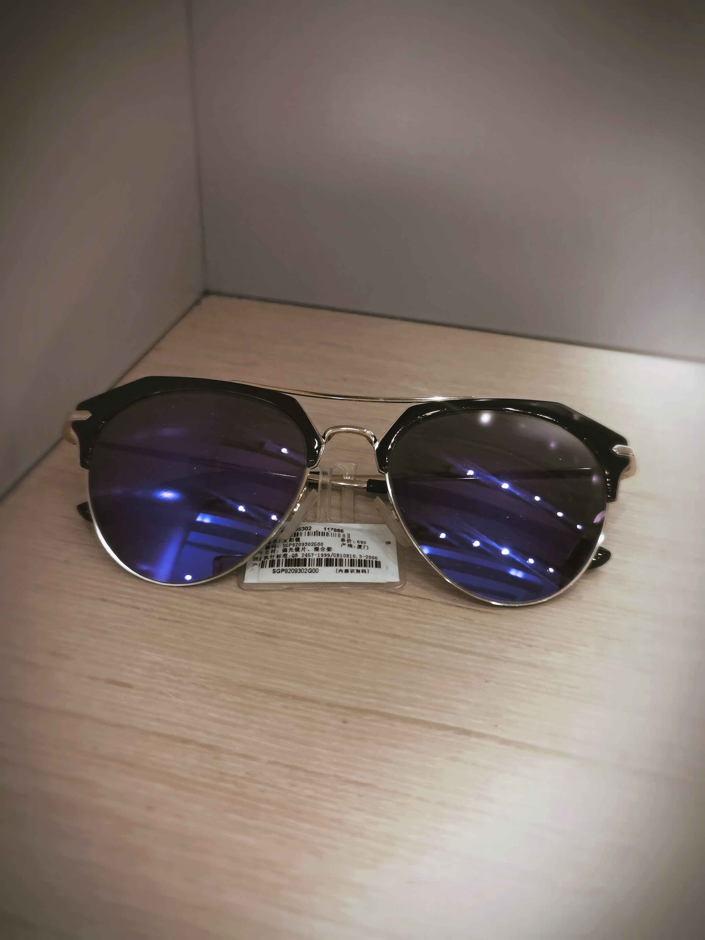 she's茜子专柜正品国内代购复古水滴型时尚偏光遮阳太阳镜墨镜