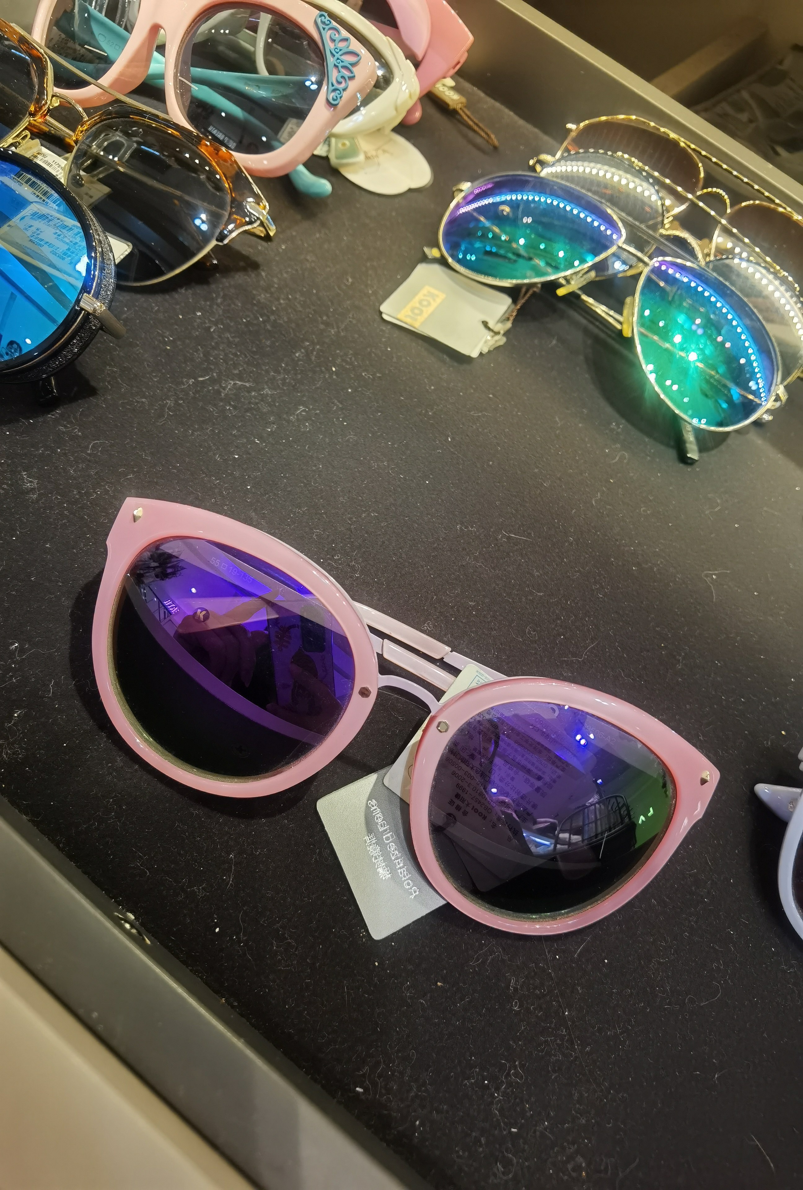 she's茜子专柜正品国内代购蜜桃粉优雅淑女偏光墨镜太阳镜眼镜