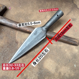 纯手工弹簧钢锻打一体红缨枪武术大枪长矛杨家枪霸王枪