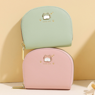 轻奢小卡包女款 零钱包二合一小清新卡片夹包 可爱小巧超薄2025新款