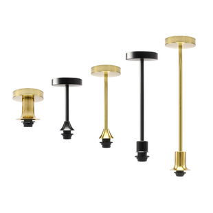 E14灯头吊杆款 悬挂式服装店铺商用可加长杆吊灯办公过道灯具配件