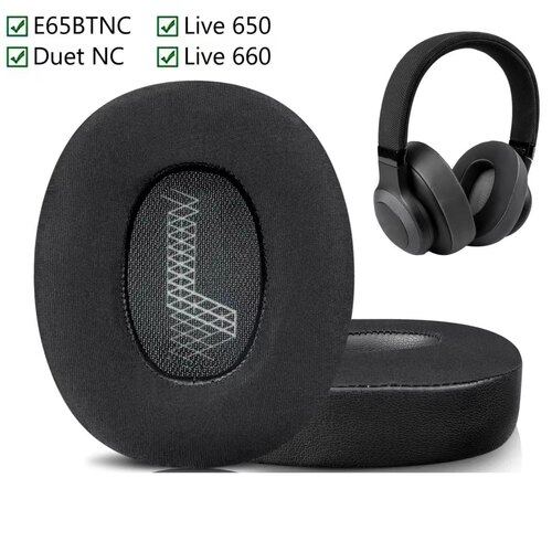 适用JBL LIVE650/660耳机套Duet NC E65BTNC凝胶冰感耳套耳罩更换