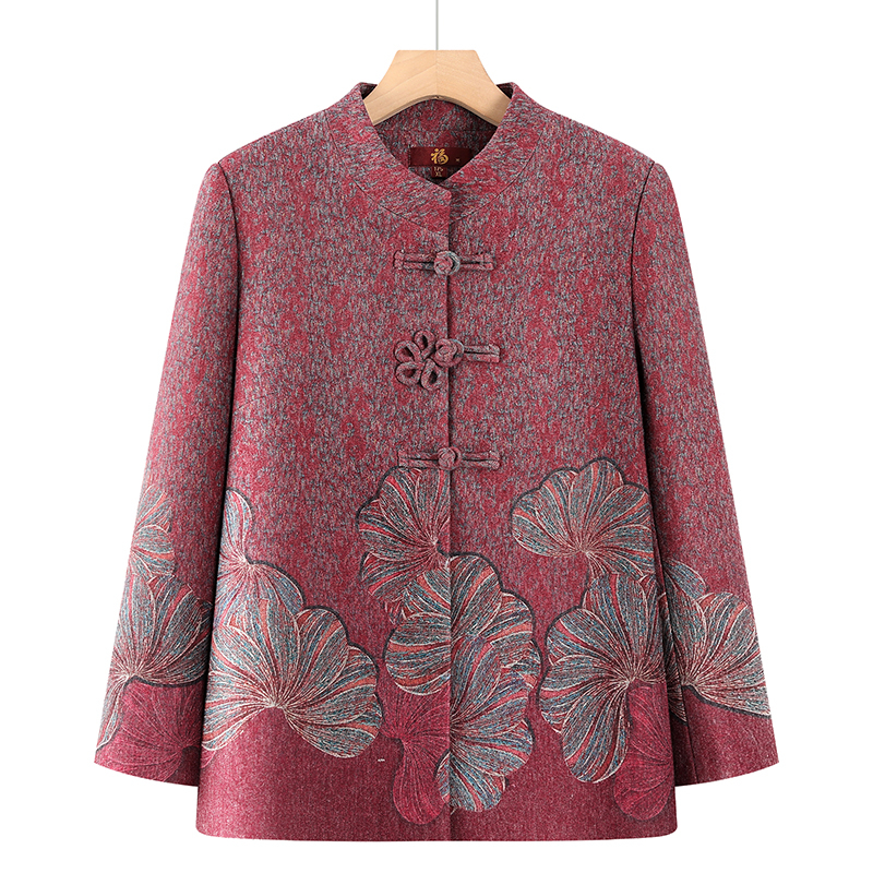 中老年春秋款国风唐装外套老太太女装洋气2025新款奶奶衣服