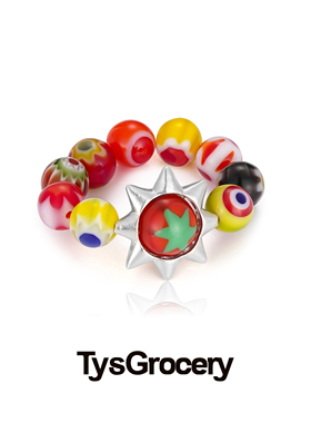 TysGrocery女琉璃珠度假风戒指