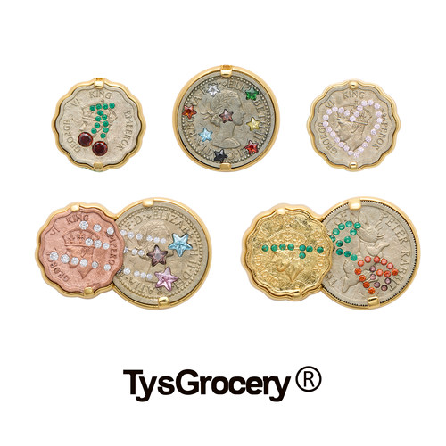 TysGrocery 26 宝石许愿戒指彩色可调节戒指百搭叠戴指环女