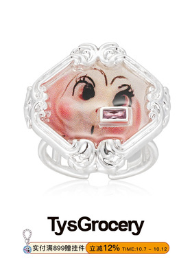 TysGrocery 23 PRAY 回忆影像方窗宝石老照片戒指礼物