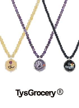 项链TysGrocery手绘石头串珠