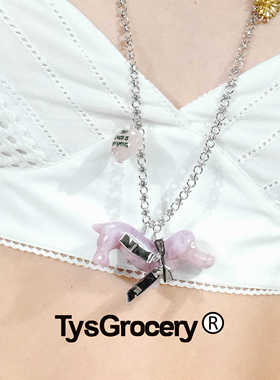 项链TysGrocery手工雕刻腊肠狗