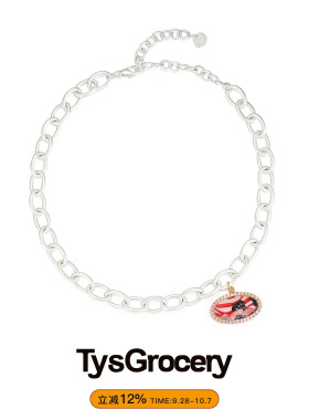 TysGrocery复古老照片男女项链