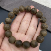 超高油 九分沉文莱软丝1.2沉香手串 高品质无瑕 凉香奶香香味浓郁