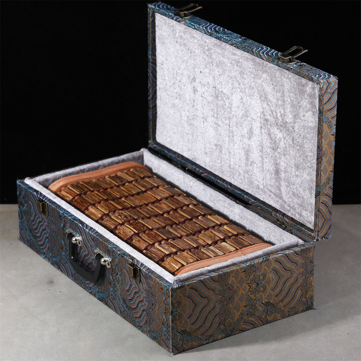 天然芽庄沉香枕头无添加家用保健珠子按摩高档实木枕头天然沉香