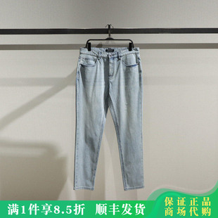 B1HAF210E太平鸟男装 新款 国内休闲牛仔裤 B1HAF210E52 2025夏装