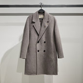 B1AAF4B07太平鸟男2025冬正品 国内时尚 羊毛呢大衣B1AAF4B07L1