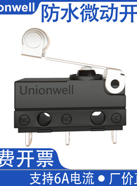 Unionwell小型G905防水IP67级微动开关行程限位汽车门锁检测开关