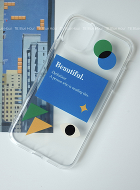 原创美丽色块 创意透明硅胶手机壳软壳 适用于iPhone15promax