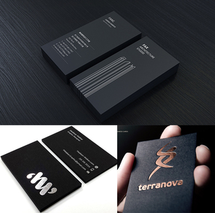 压凹凸450克威尔德棉纸名片定制作印刷压痕烫金UV压印明信片定制