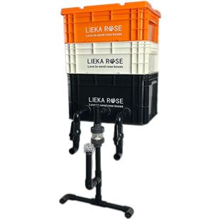 全新一代(双进水)内置水泵周转箱过滤鱼缸鱼池带防堵水过滤滴流