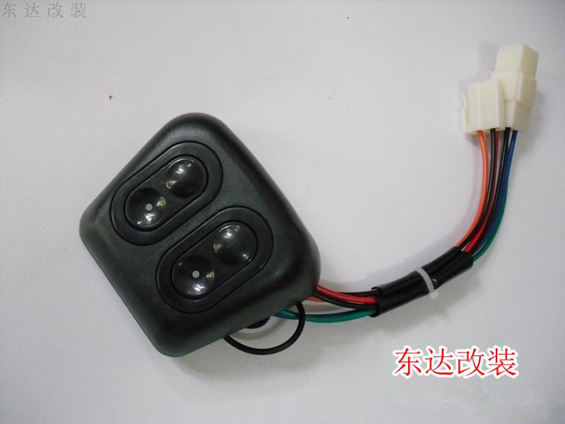 别克老赛欧改装型电动窗开关 双控玻璃升降器按钮 雪佛兰赛欧加装图片