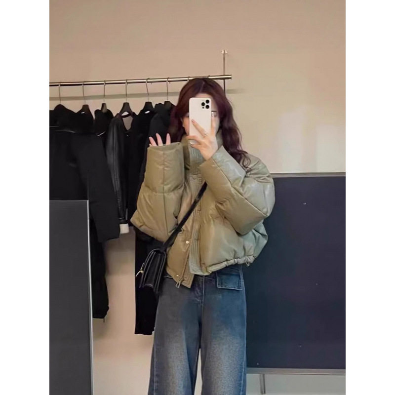 免洗新款羽绒棉服女短款2026新款宽松加厚面包服小个子棉袄外套潮