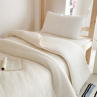 新疆棉花被子棉絮被芯床垫加厚春秋冬棉被学生宿舍单人床三件套