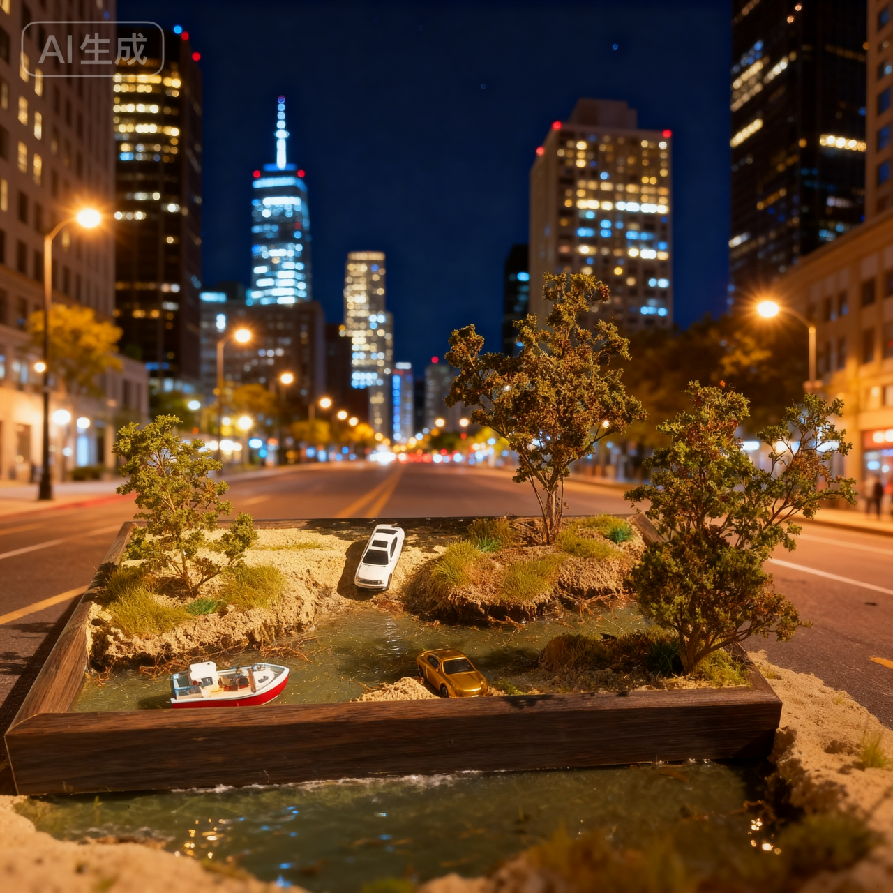 山坡系列手办车模兵人军模桌面地台装饰摆件拍摄场景沙盘微缩模型