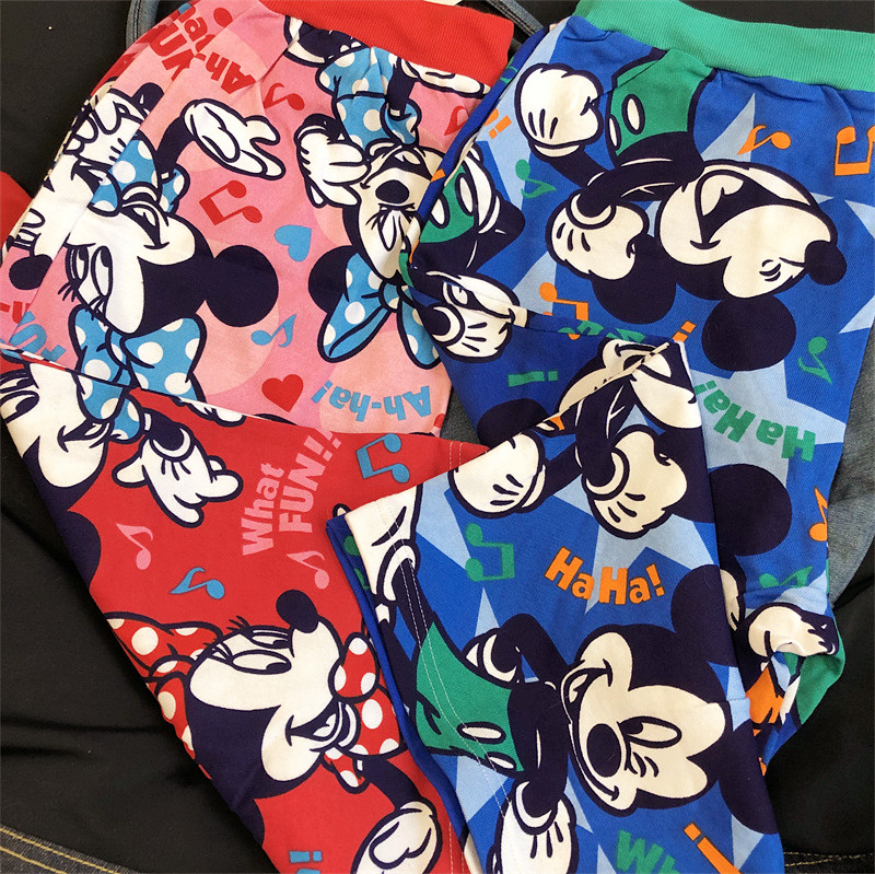 米老鼠日迪悠闲五分裤沙滩裤