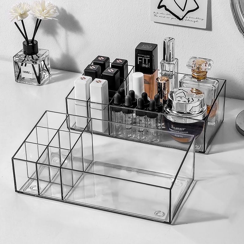 透明加厚口红收纳盒化妆护肤品唇膏釉彩桌面收纳盒口红格展示架,居家布艺,收纳盒,淘宝优惠券,粉丝福利购,淘宝优惠卷