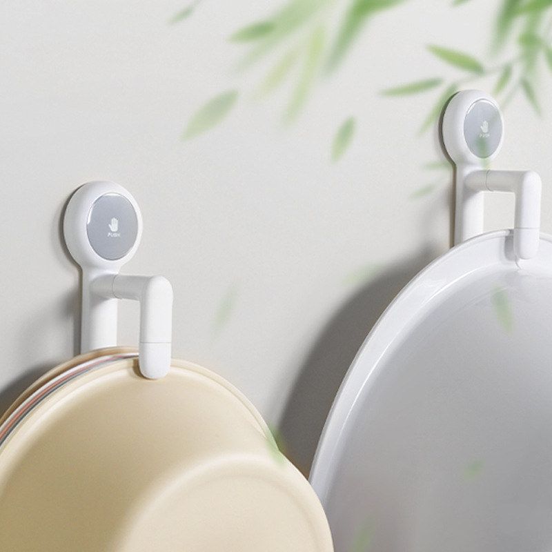 脸盆盆子架浴室挂钩脸盆吸盘收纳