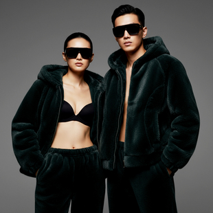 仿貂加厚新款睡衣家居服男女外穿套装冬季情侣仿皮草保暖新款防风