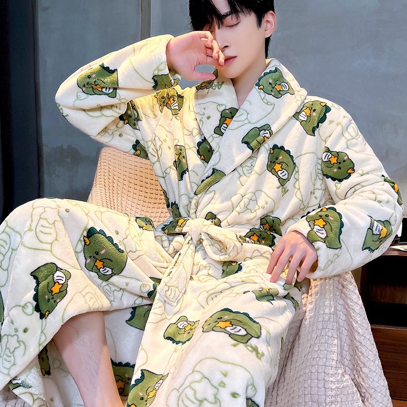睡袍睡衣男秋冬季加厚珊瑚绒大码外穿浴袍保暖长袖春秋法兰绒新款,女士内衣/男士内衣/家居服,睡袍/浴袍,淘宝优惠券,粉丝福利购,淘宝优惠卷