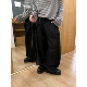 简约男女宽松阔腿裤 cleanfit简约双褶皱垂感西裤 潮 美式 JUSHOUREN