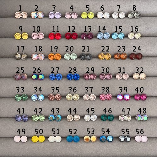 耳蜗钉华子316L钛钢超闪彩圆钻女