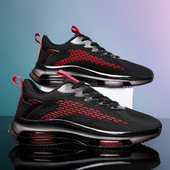 外贸运动飞织刀锋气垫户外跑步男鞋 男网面透气飞织男鞋 休闲鞋 新款