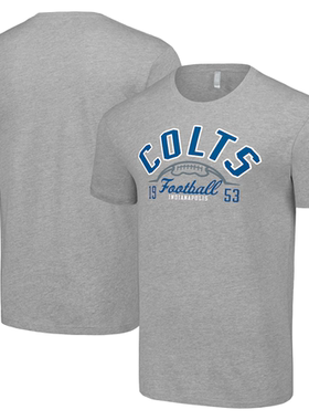 NFL球衣男夏季小马Indianapolis Colts休闲运动长袖宽松男短袖T恤