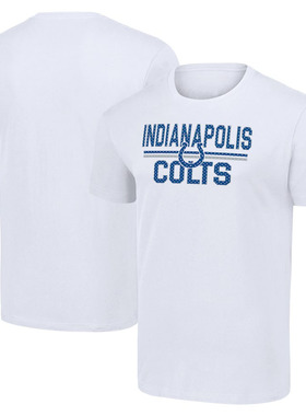 NFL球衣男夏季小马Indianapolis Colts休闲运动长袖宽松男短袖T恤