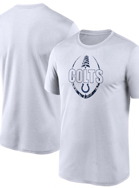 NFL球衣夏季小马Indianapolis Colts橄榄球服宽松男士速干短袖T恤