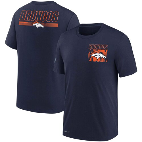 NFL球衣夏季丹佛野马Denver Broncos橄榄球服宽松男士速干短袖T恤